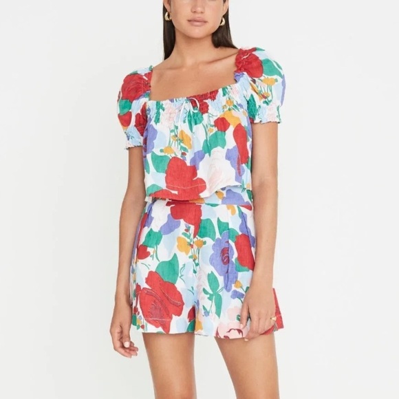 Faithfull the Brand Dresses & Skirts - Faithfull The Brand-Multicolored Floral Lilia Top and Ondine Short Set
